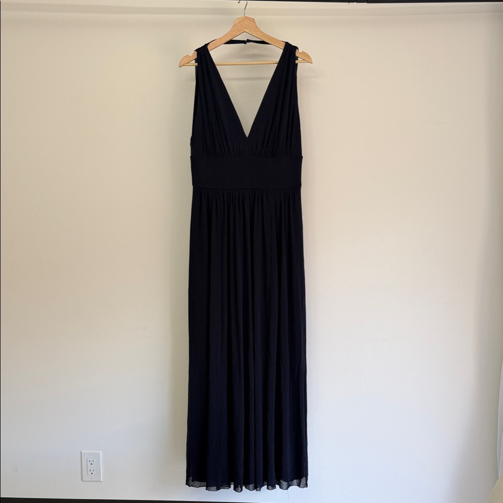 Nwtlauren Ralph Lauren Elegant Navy Maxi Dress. Formal, Classic Beauty,